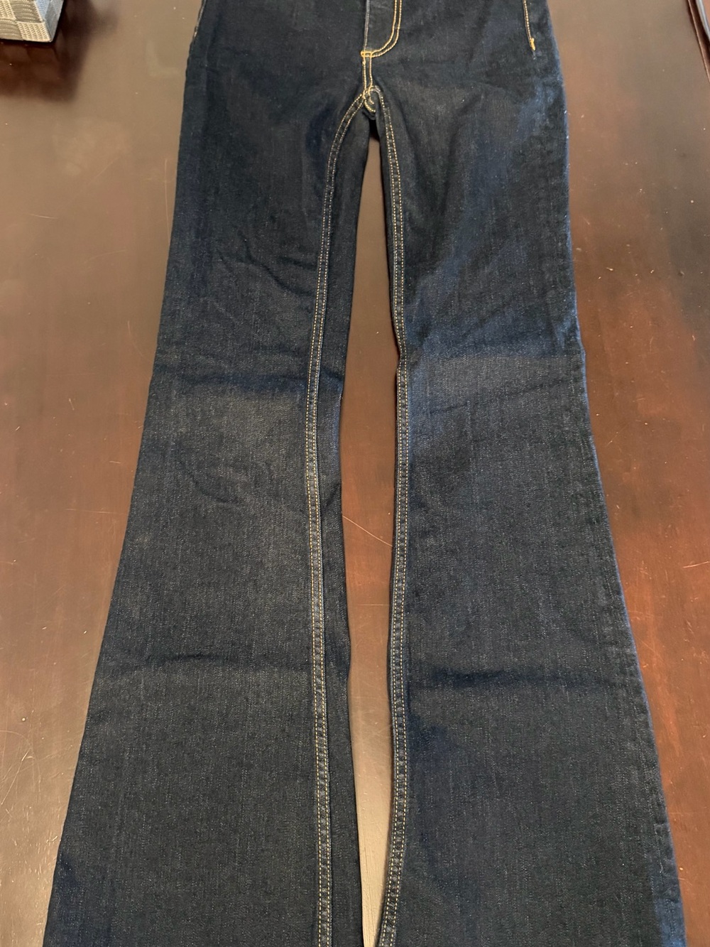 rag & bone Casey High-Rise Flare Jeans – Size 25 – Rinse